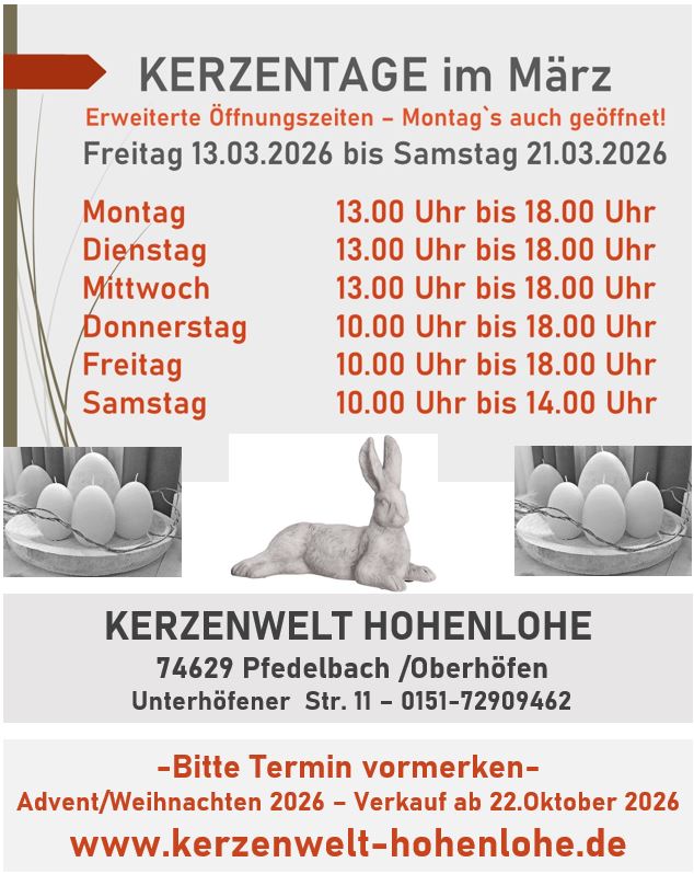 A 5 Öffnungszeiten 2026 März einzeln